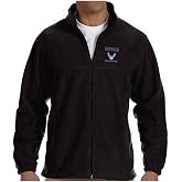 VetFriends.com US Air Force Vereran Fleece Jacket with Tradtional Hap Arnold Wings Embroidered