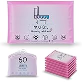Ma Chérie Disposable Toilet Seat Cover 60 Pcs,Extra Large,Waterproof,Travel and Pocket Size