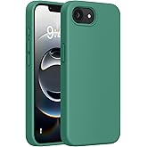 Miracase Compatible with iPhone 16e Case, [Soft Anti-Scratch Microfiber Lining], Liquid Silicone Case Gel Rubber Shockproof Drop Protection Phone Case for iPhone 16e (Acacia Green)