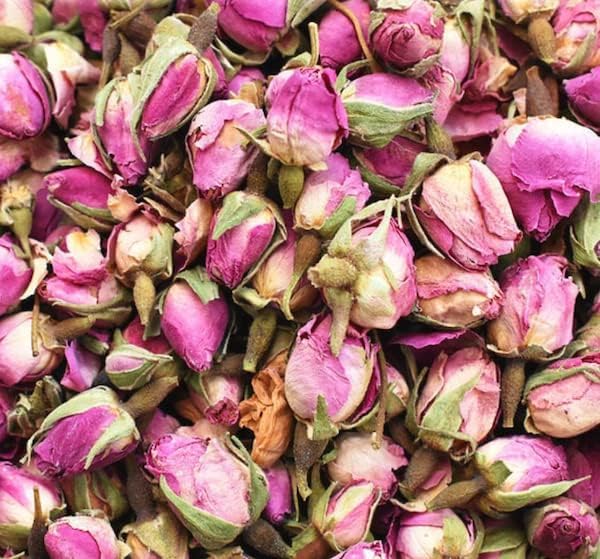 Drink Botanicals Ireland Edible Dried Pink Rose Buds | Non GMO | Natural | Dry Rose For Soap Making & Tea, Cocktail Garnishes Flowers, Decorations, Confetti | 100 Grams — image 1