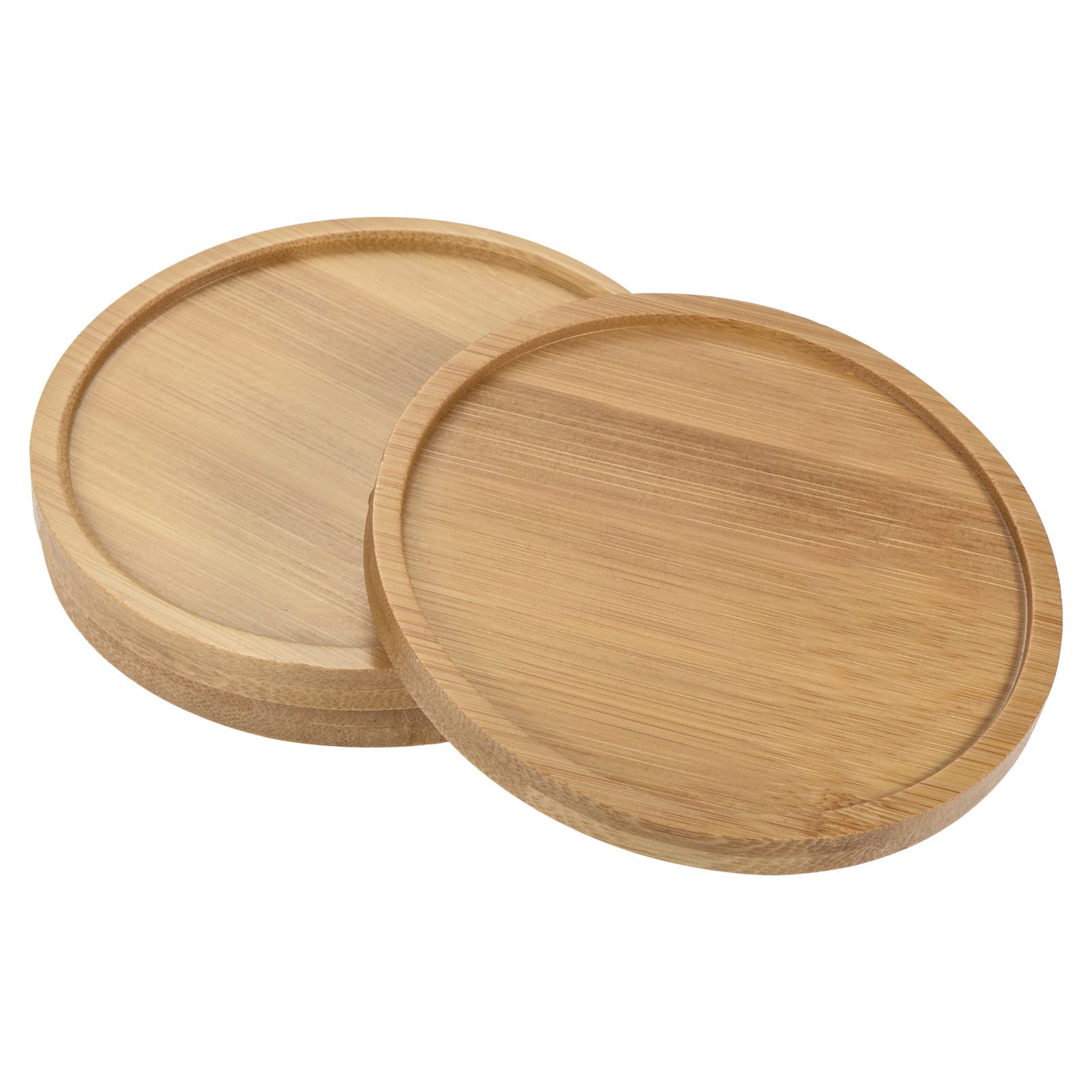 PATIKIL Plant Pot Saucer, 3 Pack 4.3 Inch OD Bamboo Round Flower Drip Tray for Indoors