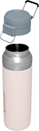 Stanley 1913 Quick Flip Stainless 1.06L Water Bottle Rose Quartz view 8