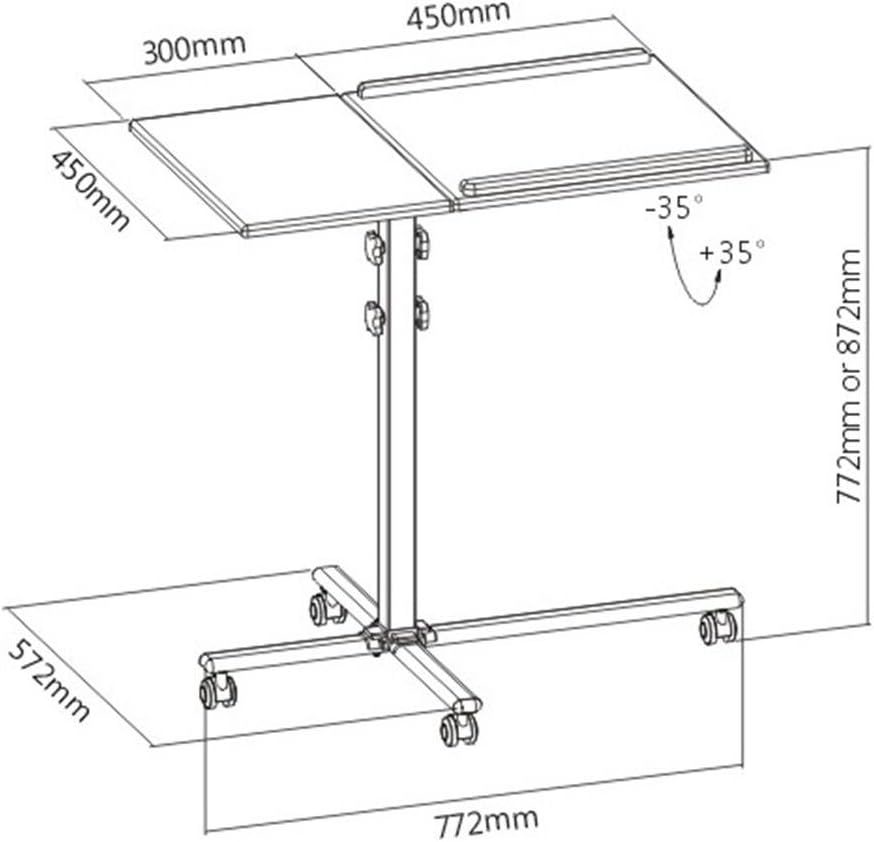 auna Front Stage TS-2 - Mesa de proyección Ajustable, 2 Niveles, 4 ...