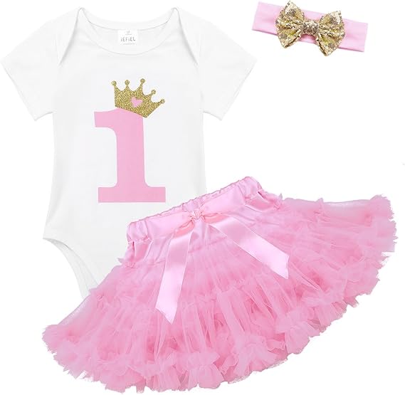 Babypreg Bebe Fille Manches Longues 1er Anniversaire Tutu Tenue Robe Bandeau Bebe Bebe Fille 0 24m Iplanmovilidad Com