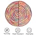 Braided Colorful Round Place mats for Kitchen Dining Table Runner Heat Insulation Non-Slip Washable Summer Placemats Set of 6
