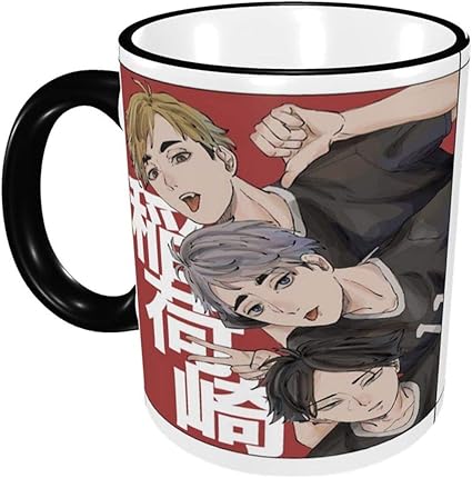 Amazon ハイキュー 宮兄弟 角名倫太郎 アニメ マグカップ コーヒーカップ 耐熱マグカップ 陶器カップ マグ 食器 電子レンジ対応 アルファベット 大容量 耐高温 軽量 かわいい おしゃれ 大きめ 人気 アニメ 子ども 男女兼用 グッズ 雑貨 キャラクター 贈り物 330ml