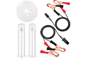 Universal Fuel Injector Flush Cleaner Adapter, with 2 Size Injectors Nozzles Adapter, 12V Fuel Injector Cleaning Kit for Auto Car Diesel Gas Fuel Injector