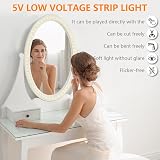 URAQT LED Mirror Light Strip - Dimmable 3 Colours 9 Brightness Levels 2m view 6