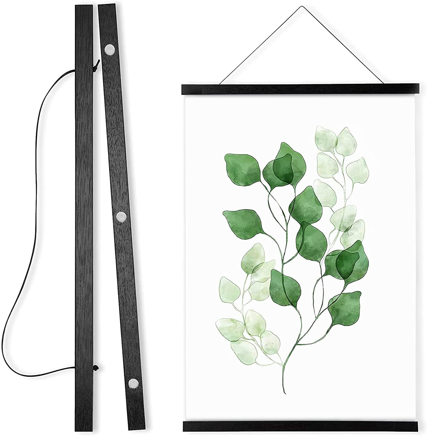 Photo 1 of WITCOLOR Magnetic Poster Hanger Frame, Black Magnet Poster Frame 12x16 12x18 12x36 for Paintings, Photos, Maps, Scrolls, Picture, Canvas Works and Art Prints