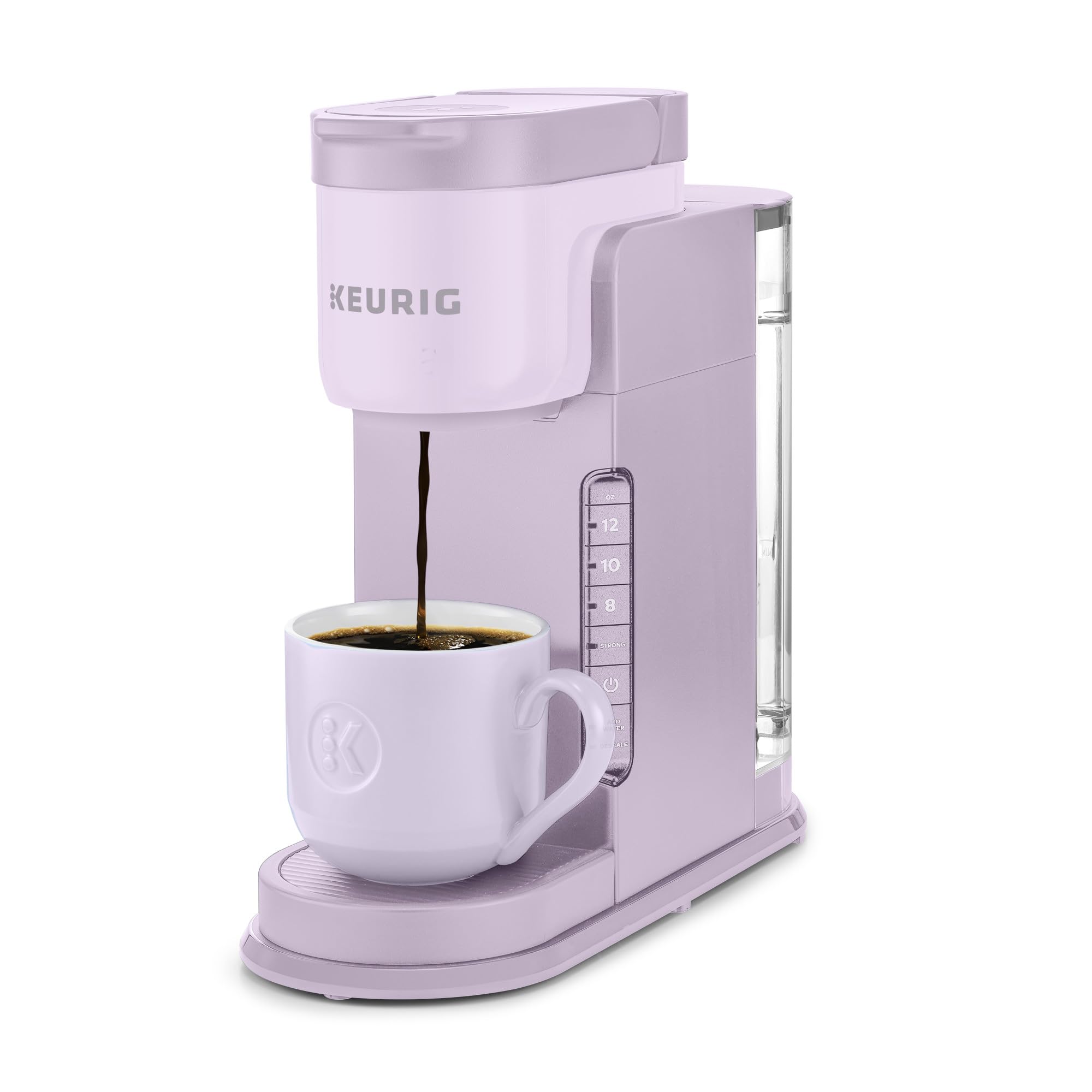 Keurig K-Express Cafetera de cápsulas K-Cup de una sola porción, 3 tamaños de preparación, función de botón fuerte, depósito extraíble de 42 oz, lavanda