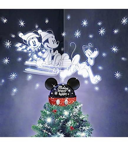 Amazon.com: DISNEY STORE MICKEY & MINNIE MOUSE Lighted CHRISTMAS