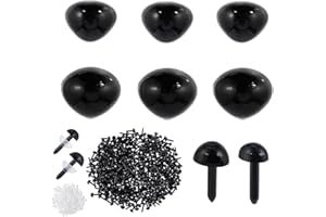 PH PandaHall 400pcs Black Safety Nose, 2 Sizes Stuffed Animal Noses Amigurumi Triangle Safety Nose Bulk Resin Craft Noses wit
