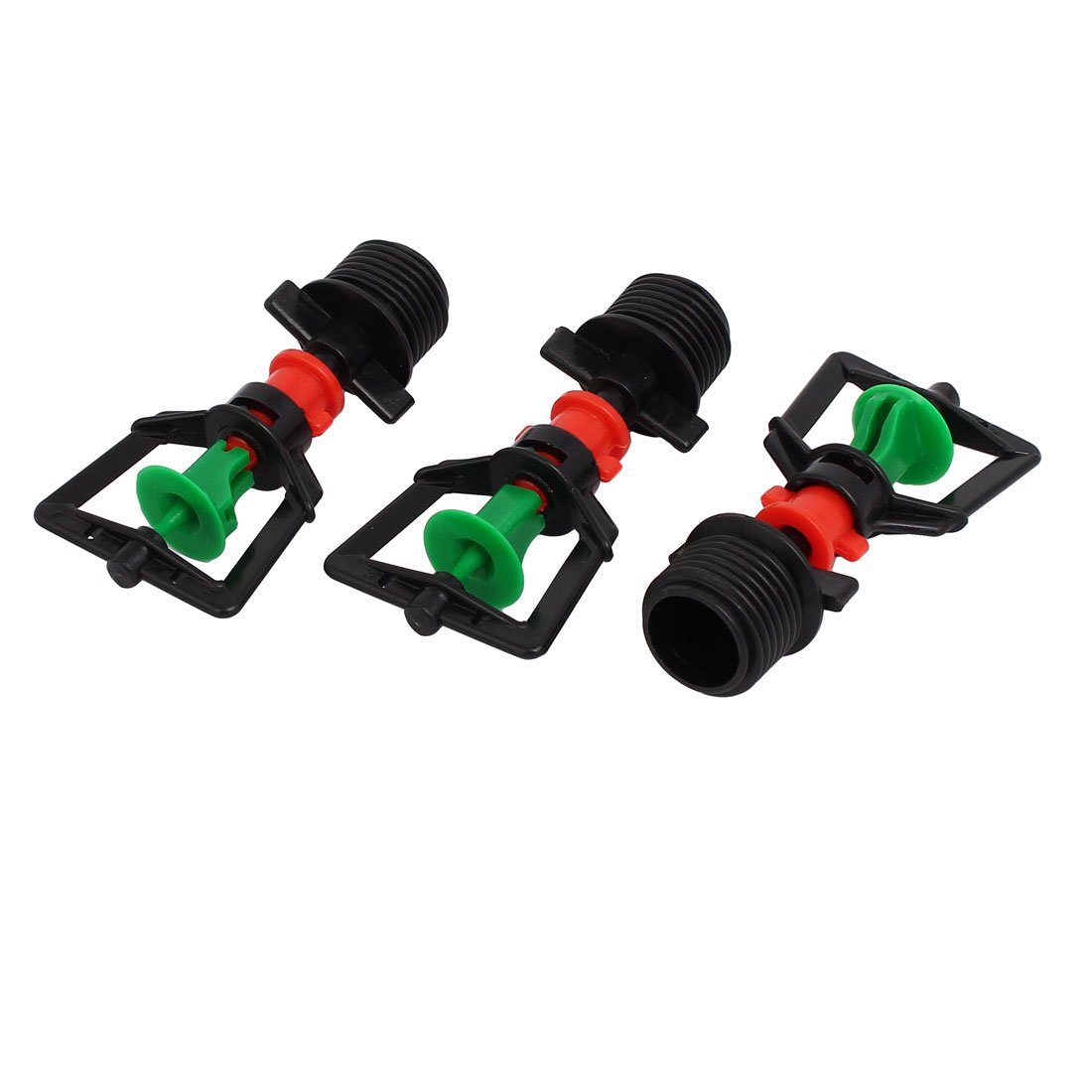 Sourcingmap 1/2BSP Plastic Irrigation System 360 Degree Rotating Micro Sprinkler Nozzle 3pcs