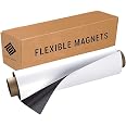 Amazon.com : Flexible Vinyl Roll of Magnet Sheets - White, Super Strong ...