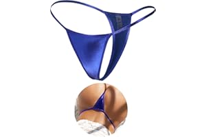 ohyeah Sexy G-String Thongs Bikini Panties Metallic Micro Thongs Panty Brazilian Underwear Tangas Panties for Women Ladies