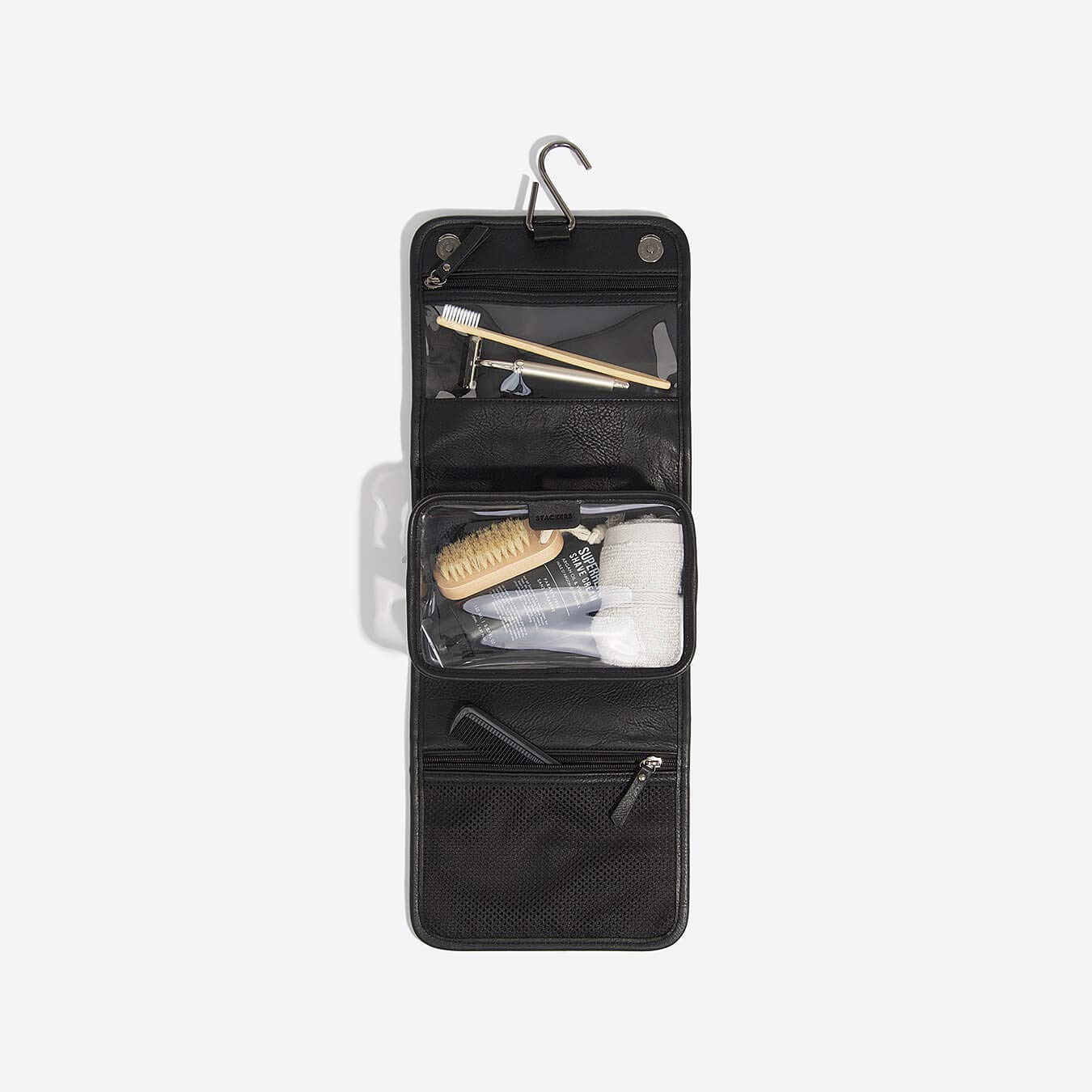 Stackers Black Small Hanging Washbag