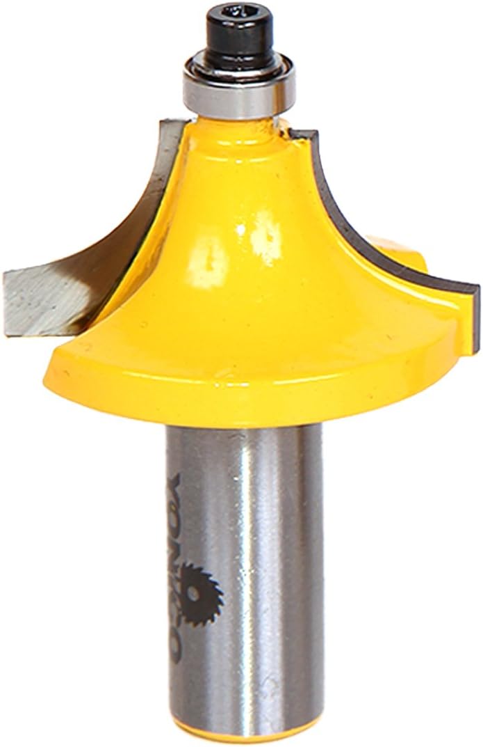 Yonico 13176 - Round Over Bead Edge Forming Router Bit, Radius: 1/2" - 1/2" Shank, 1/2 Inch