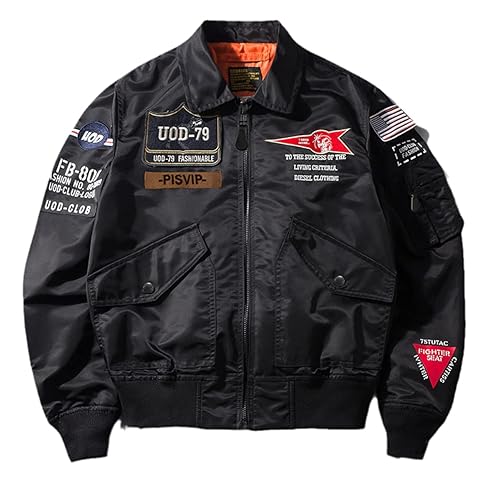 HSQIBAOER Streetwear Bomber Jacket Men Spring Military Jackets