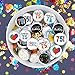 75th Birthday Party Favor Stickers - Multi-Colored (324 Count)
