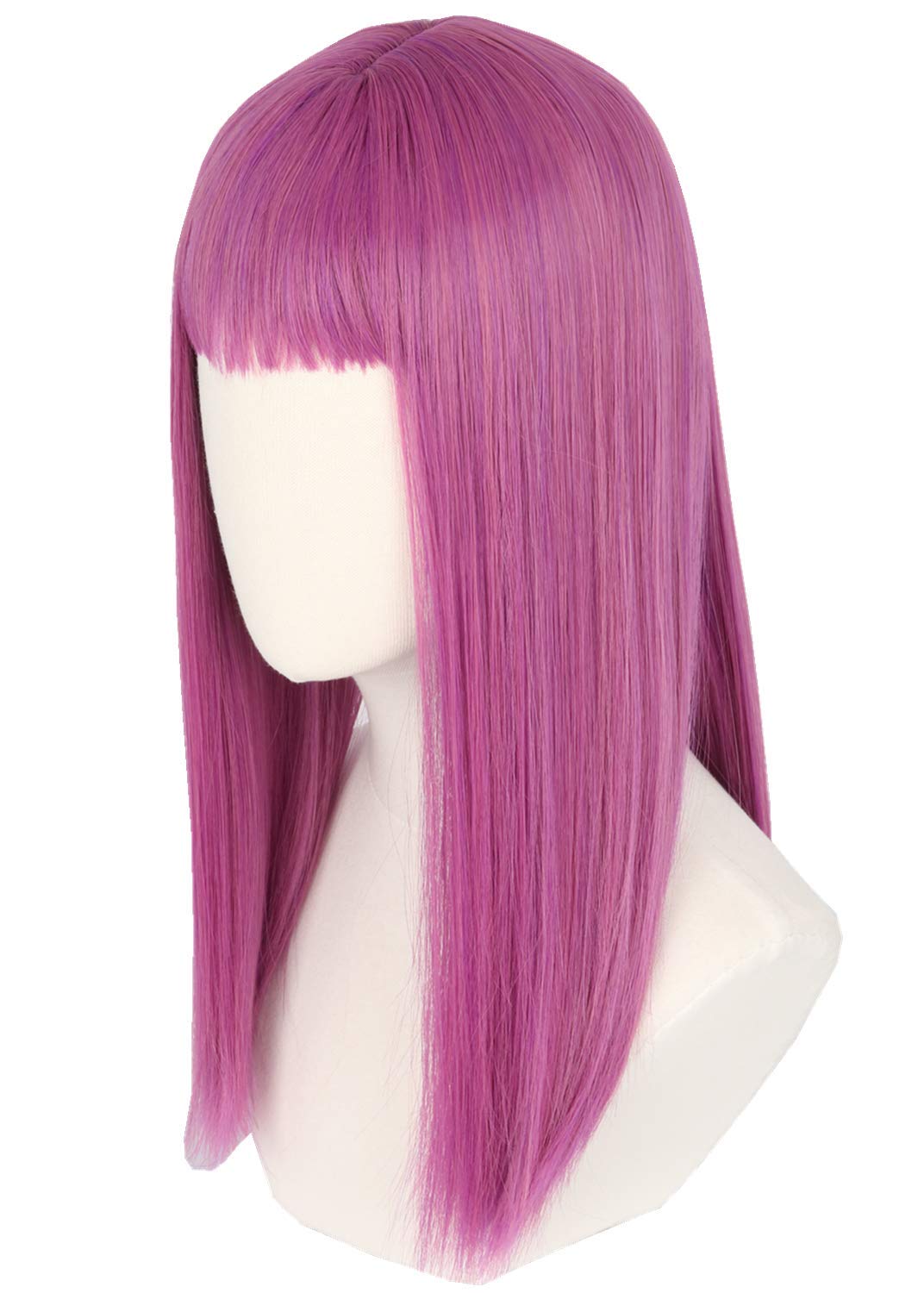 Topcosplay Long Green Wig Anime Movie Cosplay Wig Braids Wigs Halloween Costume Wigs (Purple)