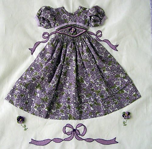 Lucinda Dress Quilting Paper Doll Pattern with Fabric By Kreations By Karon