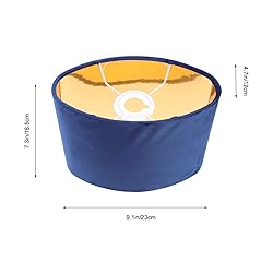 KALLORY Cloth Lamp Shade Oval Shaped Clip-on Lamp
