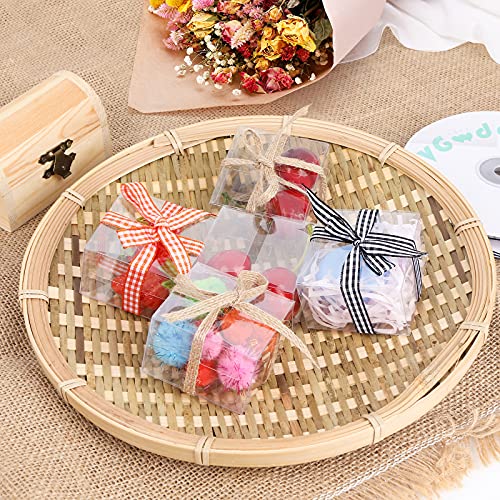 VGoodall Clear Favor Boxes, 100 pcs Plastic Gift Boxes Transparent Cube Boxes PET Boxes for Wedding, Party, Baby Shower, Bridal Shower