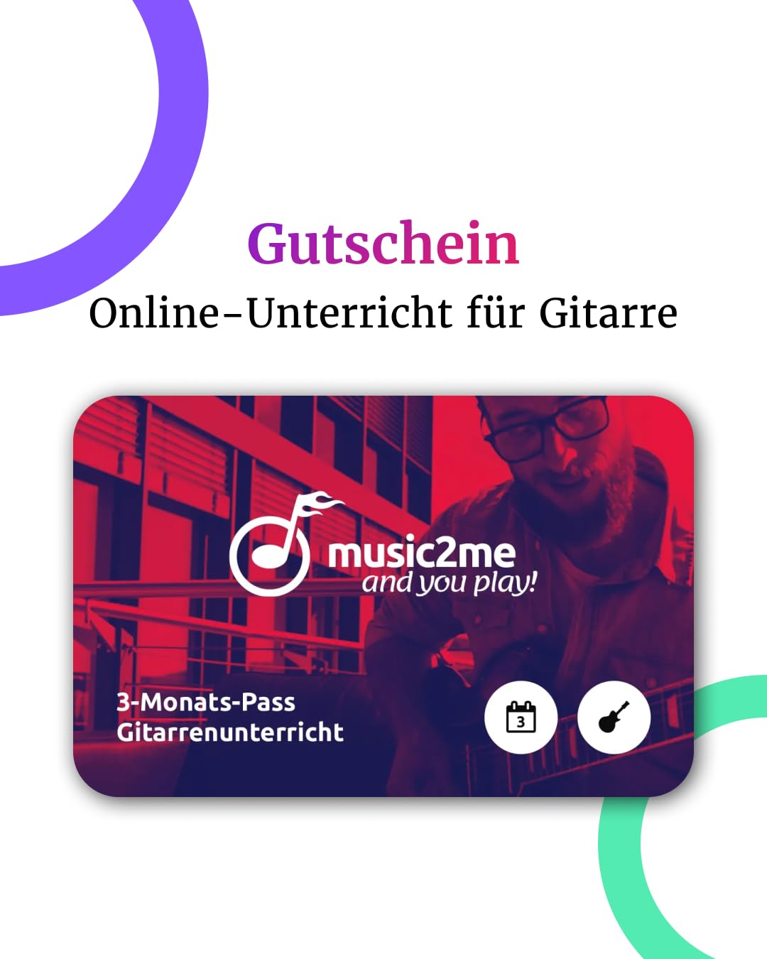 Music2me.de: Learning guitar - Online guitar lessons for beginners and advanced players 3 Monate