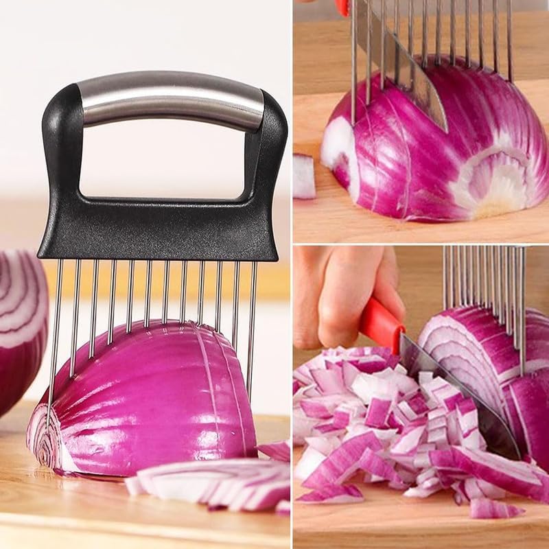 Gegenstände aus Edelstahl, Metall-brettern, gemüsesorten, messerstücken und arbeitshilfen: Fleisch, Zwiebel, Kartoffeln und tomatenprodukte für die Private küche (1PCS) 2