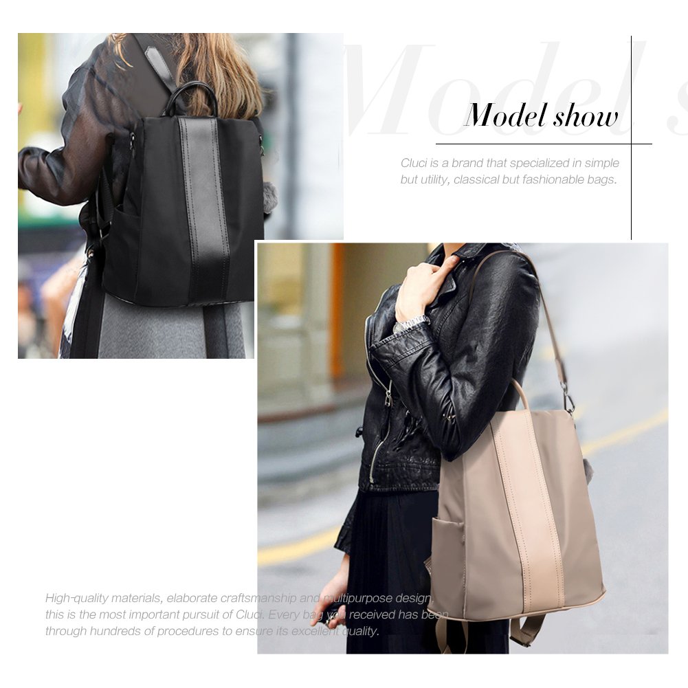 Women Backpack Purse Waterproof Nylon Anti-theft Rucksack Ladies Lightweight Fashion School Shoulder Bag