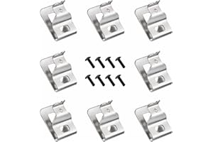 8 PCS Belt Clips for Dewalt, Stainless Steel Drill Tool Clips Hook Kit with Screws for Dewalt N268241 Fit for 20V Power Tools
