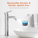 Ibergrif Tall Basin Mixer Tap Brushed Nickel Stainless Steel Single Lever view 3