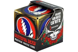 SHASHIBO Shape Shifting Box - Award-Winning, Patented Fidget Cube w/ 36 Rare Earth Magnets - Transforms Into Over 70 Shapes, Download Fun in Motion Toys Mobile App (The Grateful Dead-Steal Your Face)