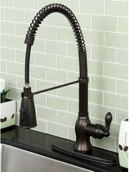 Kitchen Faucets This Is The Modern Oil Rubbed Bronze Spiral Pull