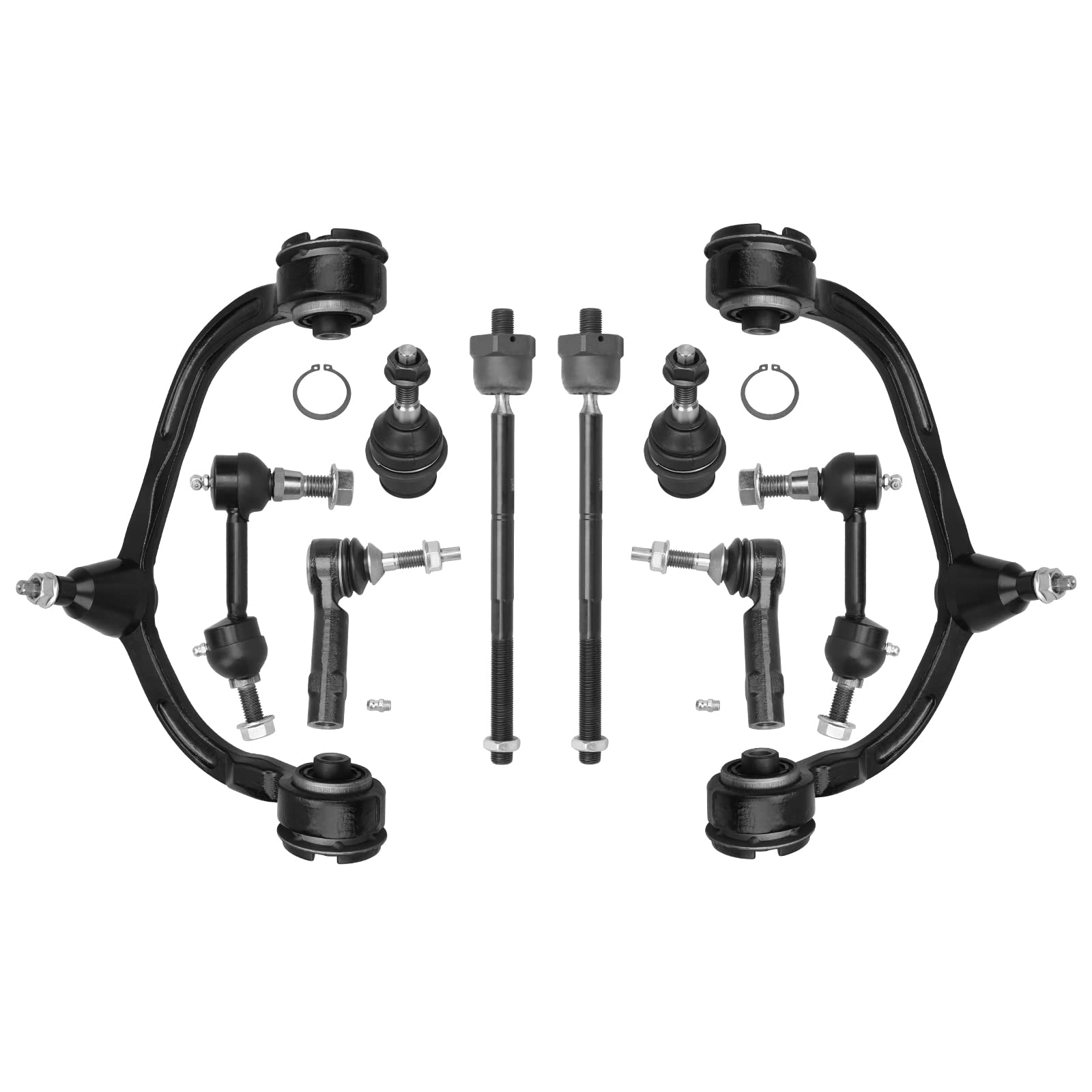 12pc Front Suspension Kit For 2004-2005 Ford F-150 - Control Arms, Ball Joints, Tie Rods