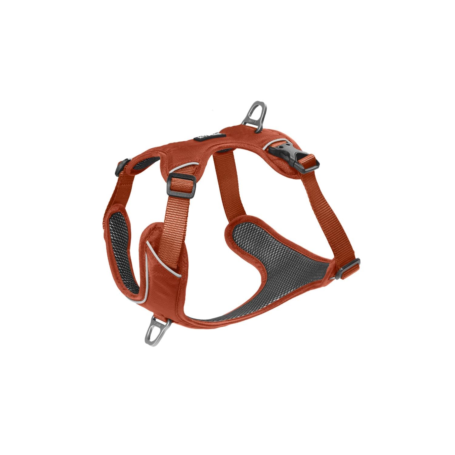 KYFLIE - No-Pull Reflective Dog Harness for Training & Daily Walks - Adjustable & Breathable Y Harness - Front & Back Leash Attachments - XS - Copper