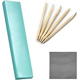TICFROG Watch Cleaning Putty Kit with Watchmaking Cleaning Putty Watch Cleaner Clay, Willow Sticks and 18CM Cleaning Cloth, for Wristwatch Wheel Pivot and Repair Tool