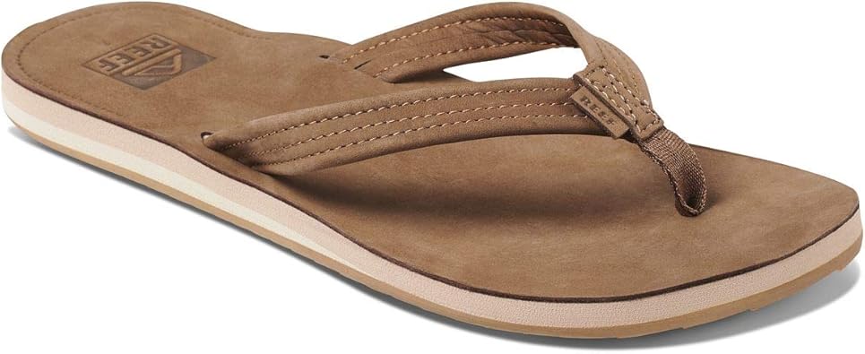 leather reef flip flops womens