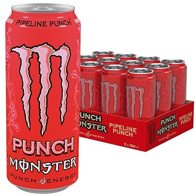 Monster Energy Pipeline Punch, Die perfekte Mixtur aus den besten Geschmacksnoten Hawaiis - Maracuja, Orange & Guave, Energy 