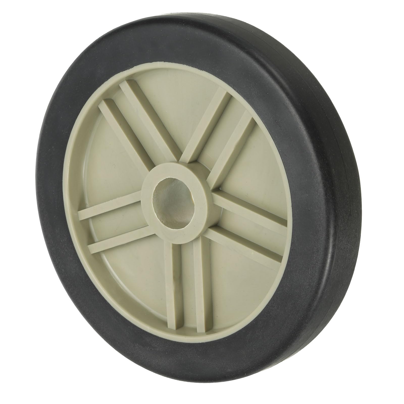 PATIKIL 7.5" Air Compressor Wheels, Universal Air Compressor Wheel Replacement Parts with 1" Dia. Hole for Easy Mobility, Beige