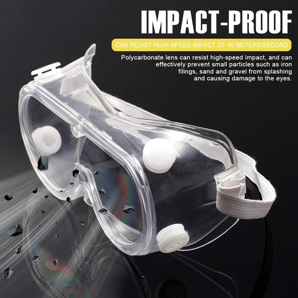 JUST N1 Protective Safety Goggles Wide Vision Disposable Indirect Vent Anti-Fog Medical Splash Goggles