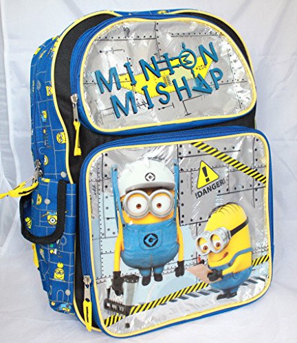 Despicable Me Minions School Boys Backpack Bookbag Kids Children Canvas 16"