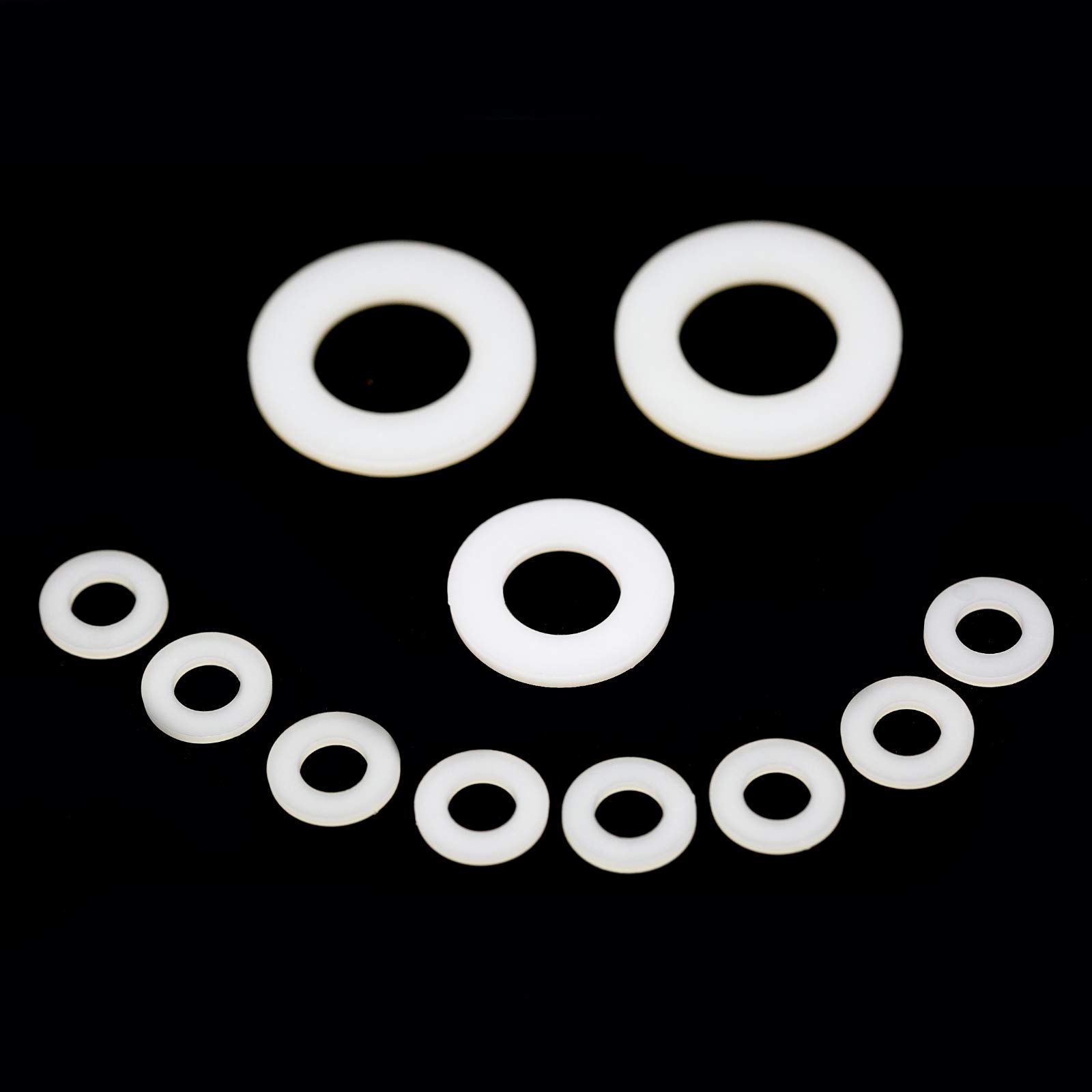 M4 (4mm) White Plastic Washers Form-A Flat Nylon Washer (Pack of 20) H09C