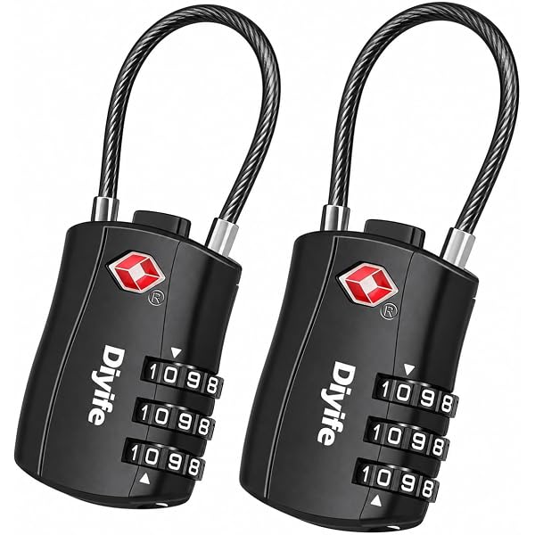Osprey TSA Approved 3 Dial Cable Luggage Lock Clothing, Shoes & Accessories