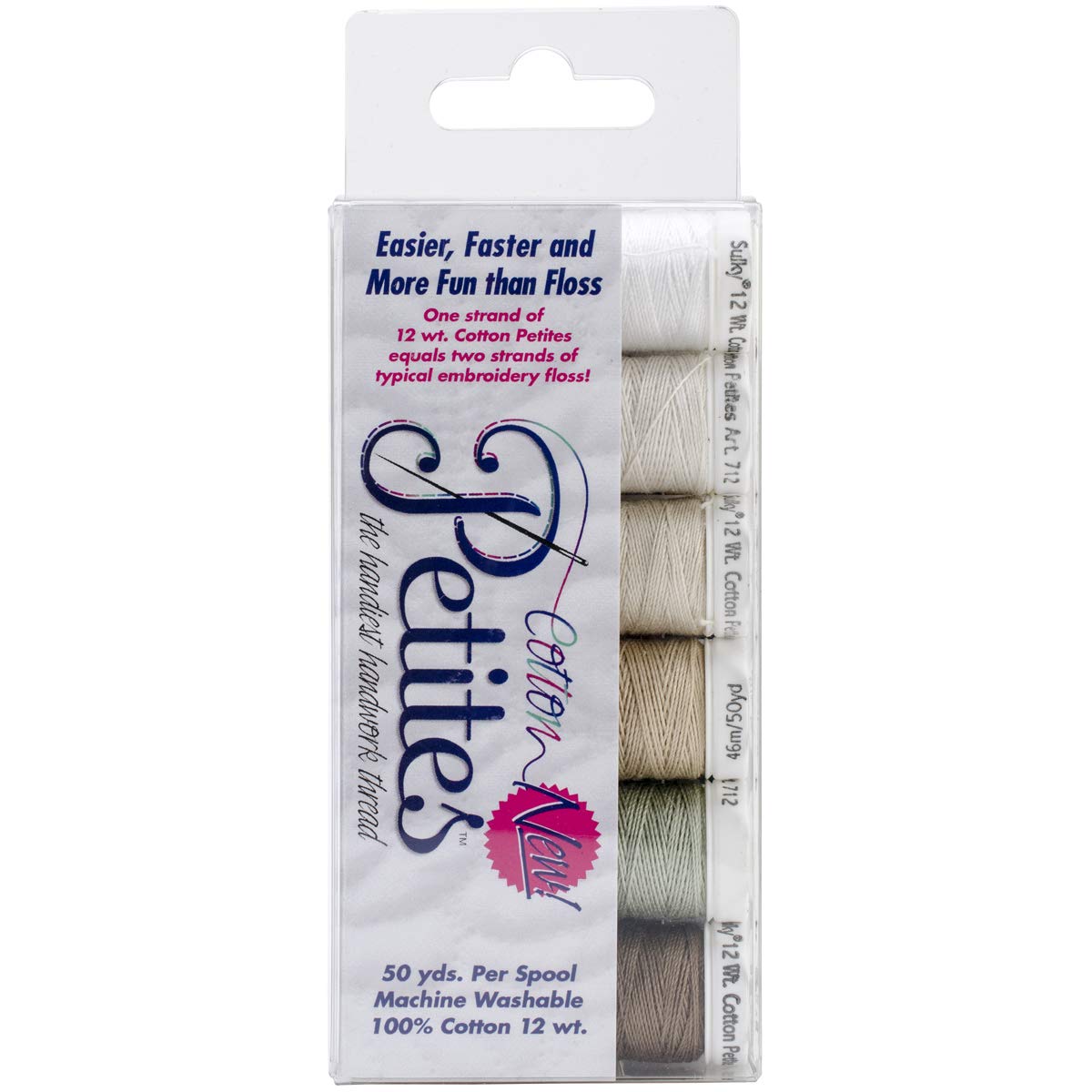 Sulky Cotton Sampler 12wt Petites-Neutrals Assortment