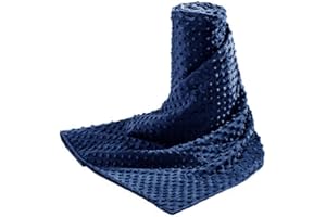 Acdyion Weighted Blankets Removable Duvet Cover for Adults Twin Size (48"x72"),Heavy Blanket Duvet Cover with Soft and Comfort Minky with 12 Ties,Machine Washable Soft Weighted Blanket Cover (Navy)