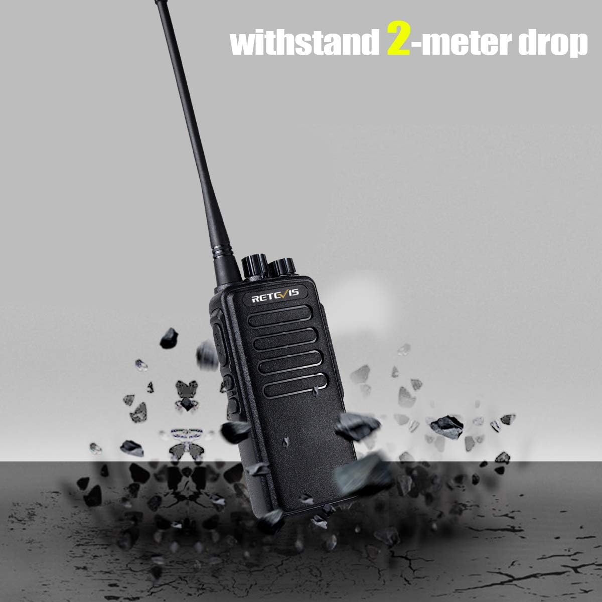 Retevis RT1 Walkie Talkies for Adults,Long Range Rechargeable Two Way Radios,High Power,Rugged,3000mAh Battery,Emergency 2 Way Radios with Earpiece