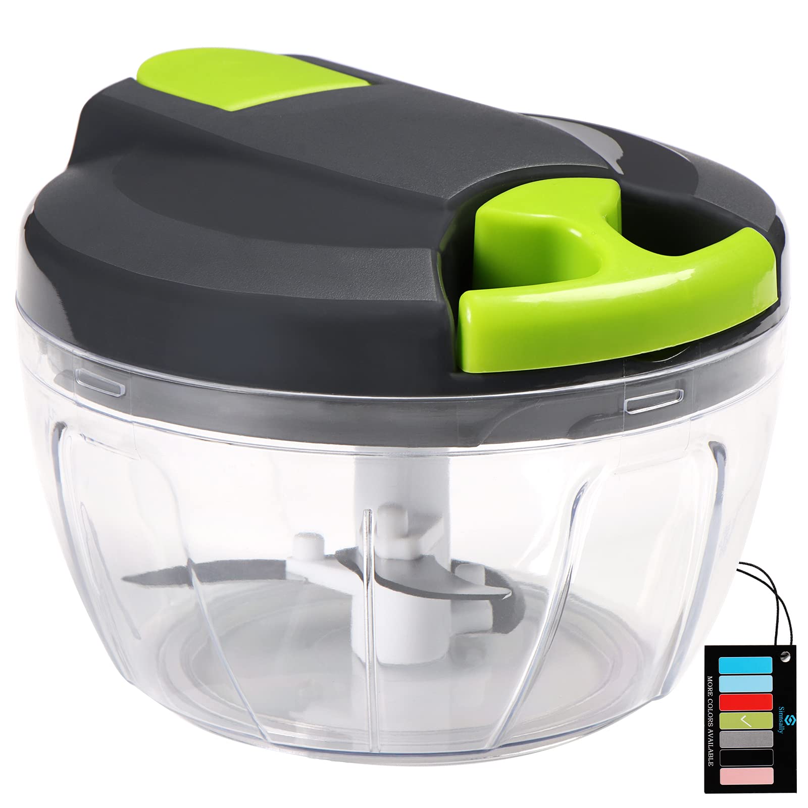 Sinnsally Manual Food Chopper Pull Strin...