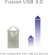 Integral 64GB USB 3.0 Memory Drive Fusion Silver Metal Casing 90MB/s view 3