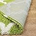 Maxy Home Shag Area Rug, New Moroccan Trellis Green, Everyday Use, 5' x 7' (60 inch x 84 inch)